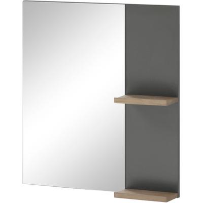 Badspiegel PLACES OF STYLE "SOLiD", grau (anthrazit), B:60cm H:65cm T:12cm, Spiegel Image