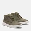 Schnürboots TIMBERLAND "SENECA BAYMID LACE UP SNEAKER", Gr. 47,5, grün (dunkelgrün nubuck), Leder, sportlich, Schuhe, Winterstiefel, Schnürstiefel, Winterschuhe