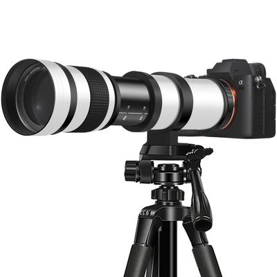 TEMU Eonix 420-800mm F/8.3-16 Telephoto Lens For Dslr Cameras, Manual , T-bracket With Interchangeable Sleeves, High-definition Optics For Versatile Photography