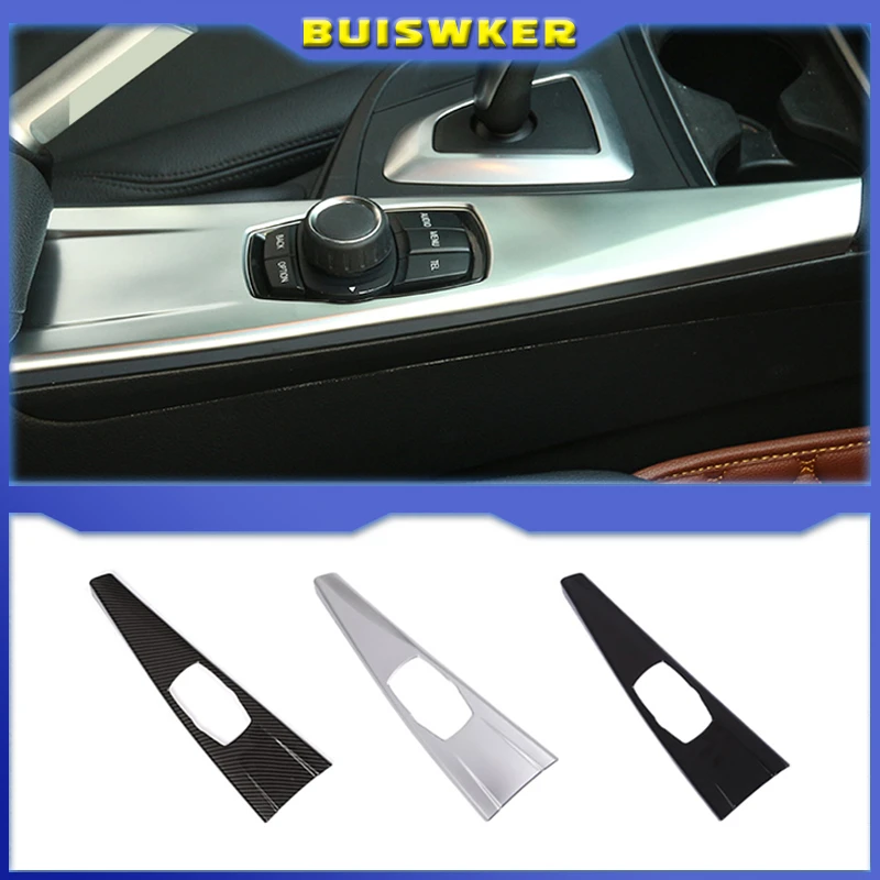Auto Innenraum Multimedia Panel Abdeckung Verkleidung für BMW 3er f30 f34 4er f32 f36 2013 2014 2015 2016 2017 Kohle faser abs Image