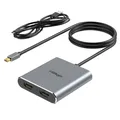Fairikabe Mini Displayport a 2 * Adattatore splitter compatibile HDMI 4K60Hz MDP a HDMI Hub MST SST per proiettore monitor PC portatile
