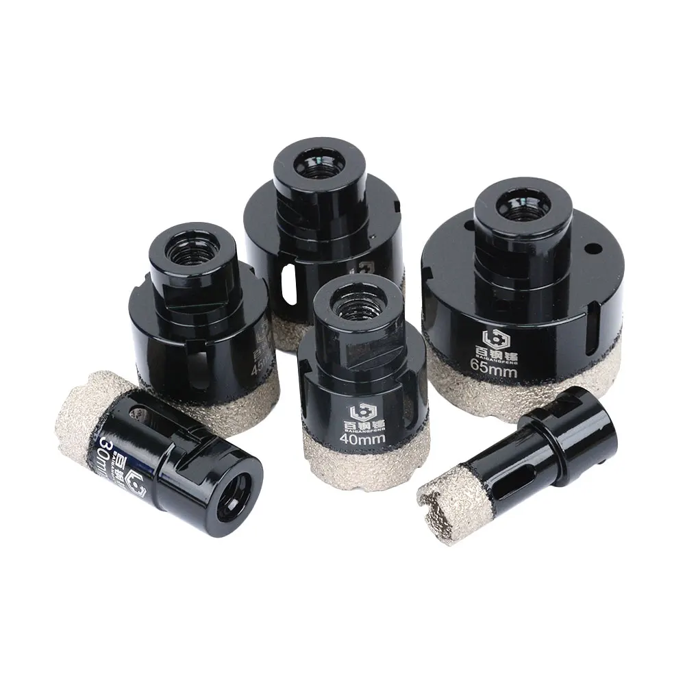1PC M14 Gelötete Diamant Bohrer 5-130mm Diamant Bohrer Granit Keramik Fliesen Beton Keramik Verglasten fliesen Bohren Werkzeug