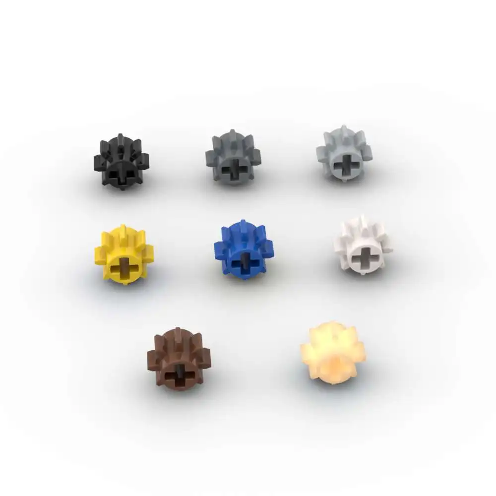 MOC 10PCS 3647 Getriebe 8 Zahn Bausteine Kit High-Tech Bildungs Montieren Ziegel Partikel Puzzle Spielzeug Kinder geburtstag Geschenk Image