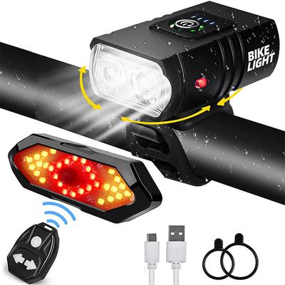 Fahrrad-Blinker und Rücklicht mit Soundeffekten + superhelles 1600-Lumen-Fahrradlicht, kabellose Image