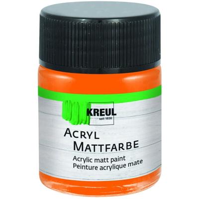 Kreul Acryl Mattfarbe orange 50 ml Künstlerfarben