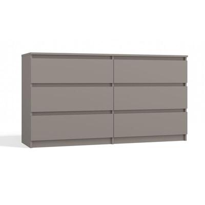 Cdf Kommode Malwa M6 140 Farbe: Gruau Schrank für Dokumente, Kleinigkeiten Ideal für Wohnzimmer, Image
