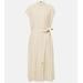 Davidge Plisse Midi Dress