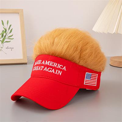 Trump Hat MAKE AMERICA GREAT AGAIN Men's Baseball Cap Sun Hat Red 100% Cotton Embroidered Fashion Casual Street Daily Letter American US Flag Adjustable Sunscreen Breathable