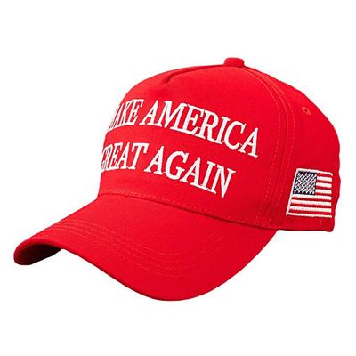 Men's Baseball Cap Trump Hat MAKE AMERICA GREAT AGAIN Sun Hat Black Red Cotton Embroidered Fashion Casual Street Daily Letter American US Flag Adjustable Sunscreen Breathable