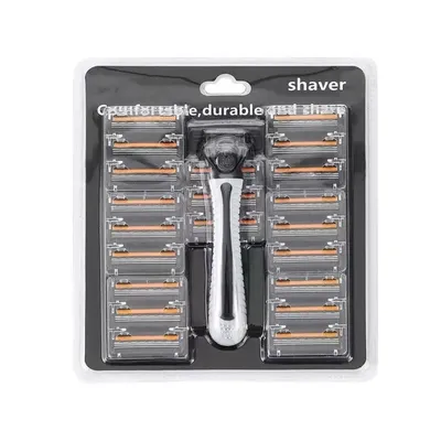 Shaver Brand New Design Men Razor Shaving Three Layer Shaver Reusable Razor Imported Blade Multi