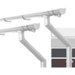 Kit de gouttières pour maison de jardin, abri der jardin, 100mm semi-circulaire deux côtés de toit,