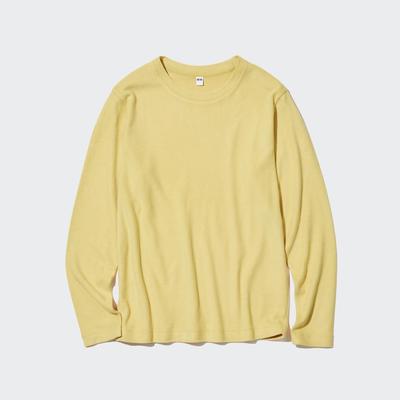 Uniqlo - Heattech Fleece Crew Neck - Yellow - S