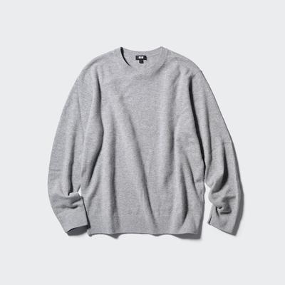Uniqlo - Cashmere Crew Neck Jumper - Gray - 3XL
