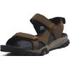 Sandale TIMBERLAND "Lincoln Peak 2 STRAP SANDAL", Gr. 45, braun, Leder, sportlich, Schuhe, mit Klettverschluss