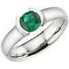 Fingerring HECHTER PARIS "Schmuck Geschenk Silber 925 Damenring" Gr. 56, bunt (silberfarben, grün, grün), Fingerringe, Damen, 56, Silber 925 (Sterlingsilber), 4,9mm, mit Zirkonia (synth.)
