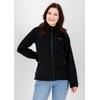Fleecejacke DEPROC ACTIVE "WAWA BAY", Damen, Gr. 40/42 (M), schwarz, 100% Polyester, sportlich, Langarm gerader Abschluss, Jacken, auch in großen Größen erhältlich