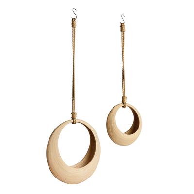 Jayla Bamboo Hanging Baskets