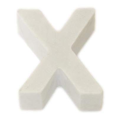 Marble Helvetica Letter White