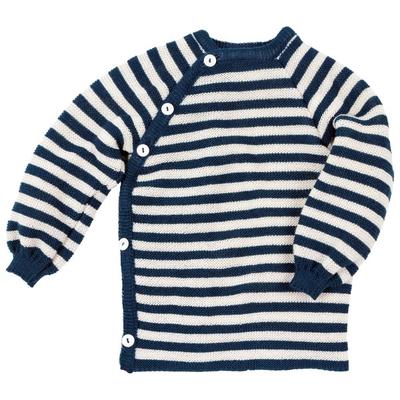 Reiff - Kid's Ringelschlüttli - Merinopullover Gr 74/80 blau