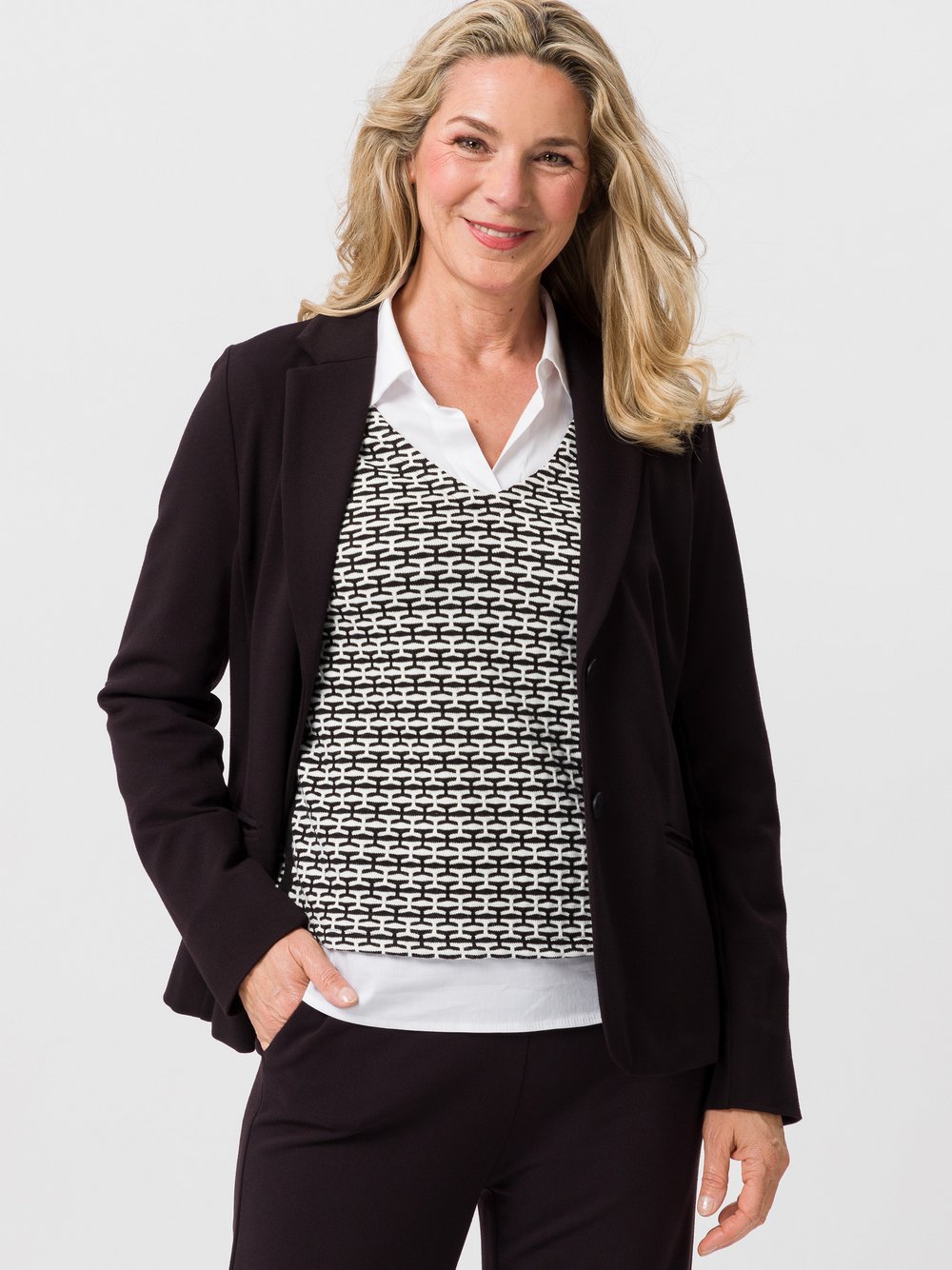 Frank Walder Blazer Damen schwarz, 50 Image
