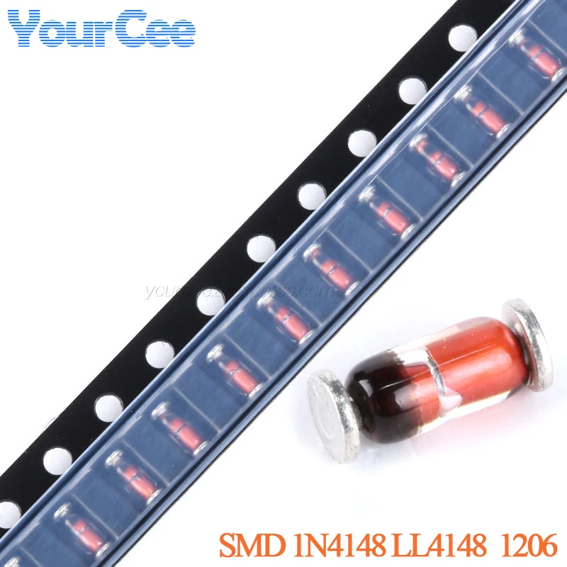 500 Stück/50 Stück SMD-Diode 1N4148 LL4148 4148 LL34 Schaltschalterdioden 1206 Paket Image
