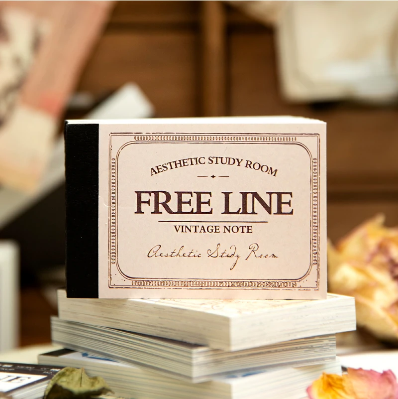 4 Stile 96 stücke kostenlose Linie Serie Notizblock Material Papier dekorative Tagebuch Album Scrap booking Material Junk Journal liefert Image