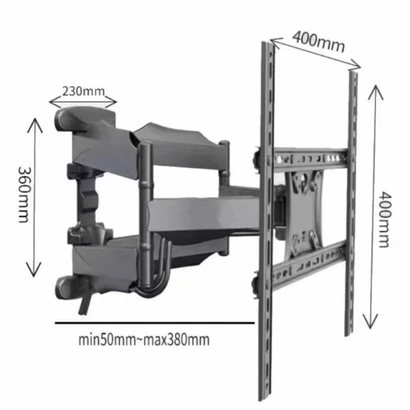 Nouveau support mural universel rétractable à mouvement complet pour téléviseur LCD M5 P5, 6 bras, 32