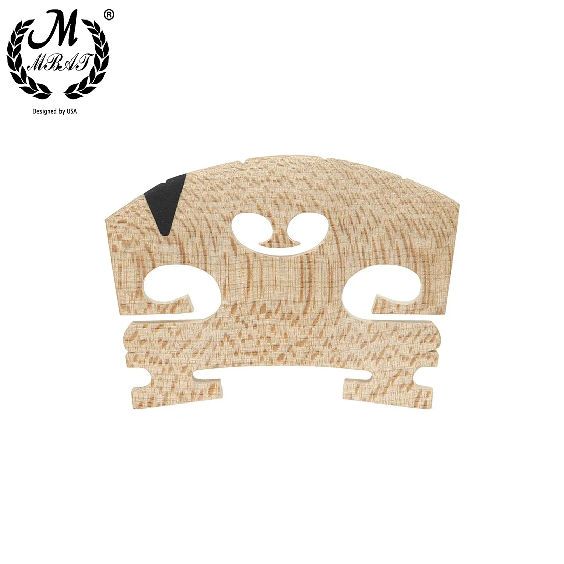 M MBAT Violinbrücken Geige Ahorn Violinsaiten Brückenteil Werkzeuge Holzbrücken für Instrumententeile und Zubehör der Größe 4/4, Image