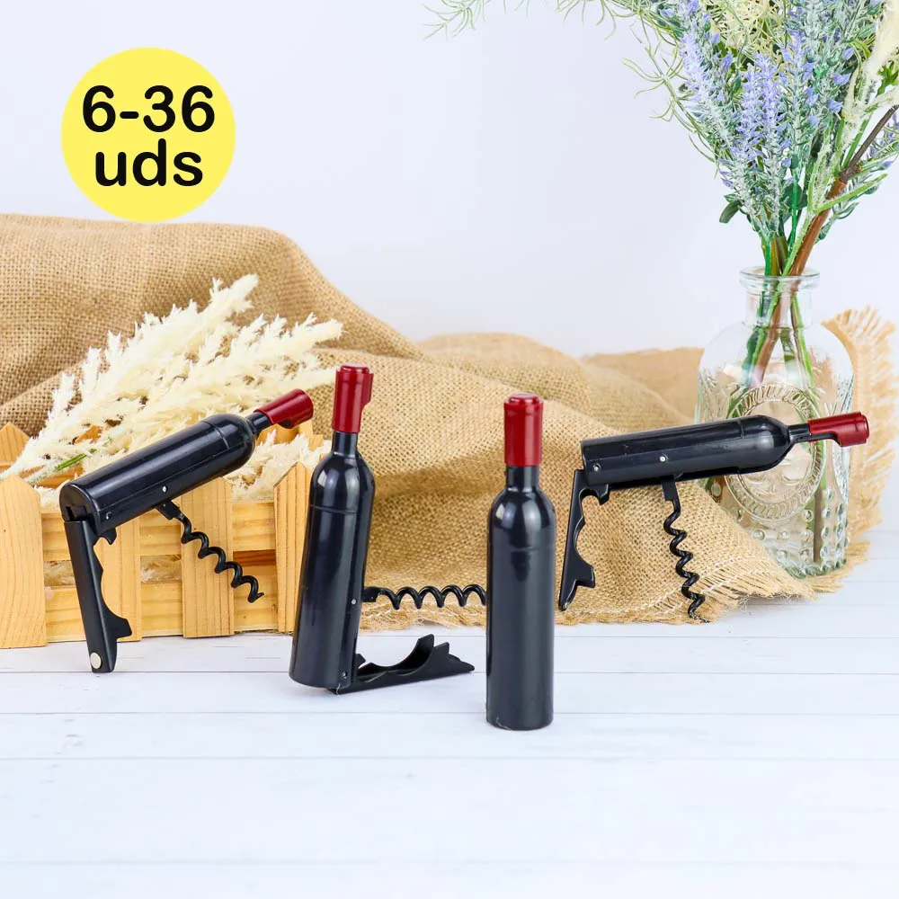 Lot de 6 à 36 tire-bouchon et ouvre-bouteille, cadeau original pour les invités du mariage ou du baptême, ouvre-bière pratique et élégant, détails fonctionnels pour les événements, magasin Regalantes