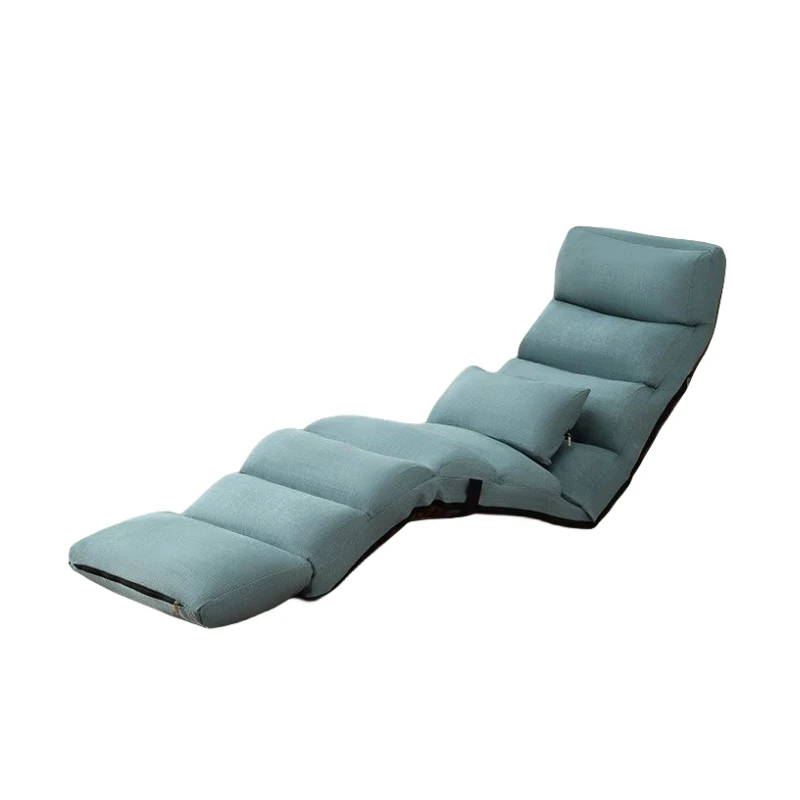 Modernes Schlafsofa, gepolsterte Lounge-Chaise, für den Innenbereich, Wohnzimmer, Liegestuhl, 5-farbiger Boden, klappbar, verstellbare Schlafliege