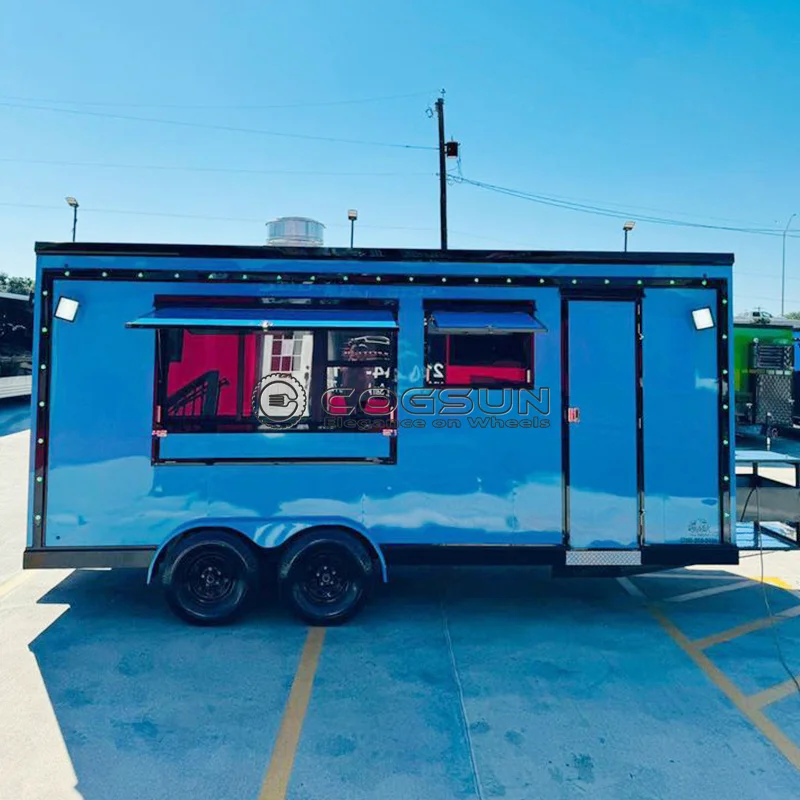 Nouveau chariot de crème glacée personnalisé en usine singe café remorque de nourriture boutique Tuk remorque de nourriture BBQ Pizza Tuk camions