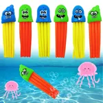 Jouets de plongée en forme de méduse, 6 pièces, avec Expression mignonne, jouets de bain, jeux de