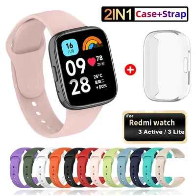 Uhrenarmband für Xiaomi Redmi Watch 3, aktives Ersatzarmband aus Silikon für Xiaomi Redmi Watch 3 Lite, Correa-Armband Image