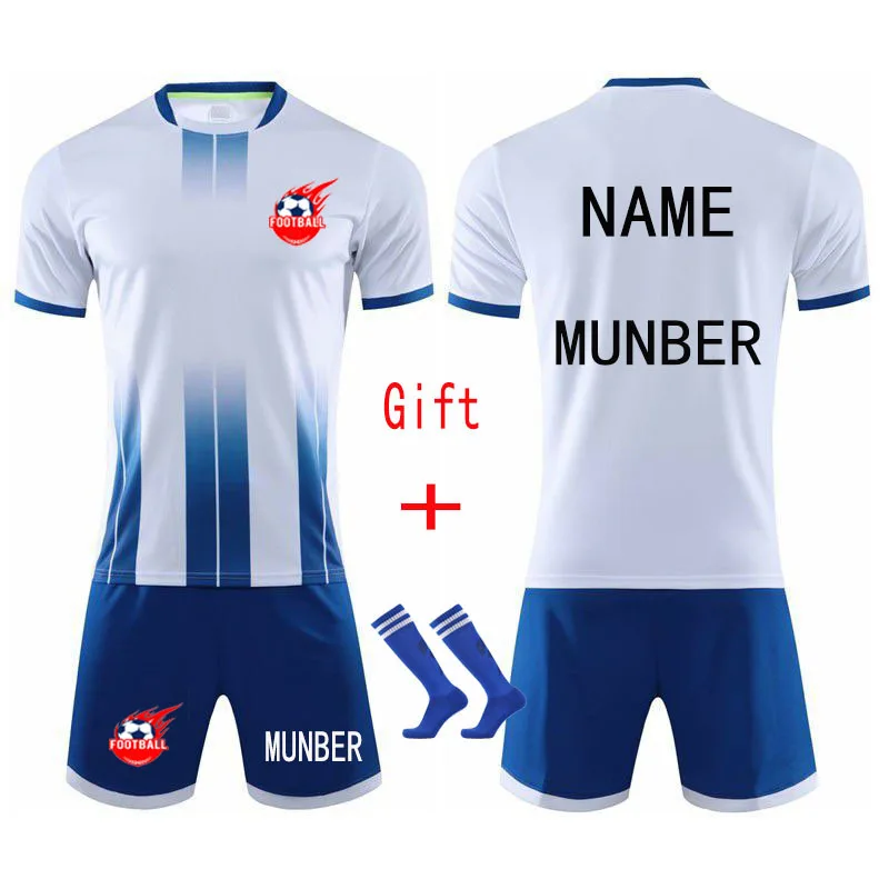 SurAPP-Ensemble de maillots de football pour enfants et adultes, kits de football, kit de football pour hommes et enfants, uniformes d