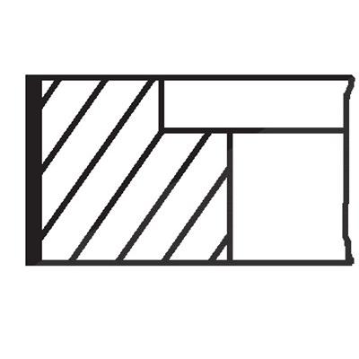 Mahle Kolbenringsatz [Hersteller-Nr. 02990N0] für VW Image