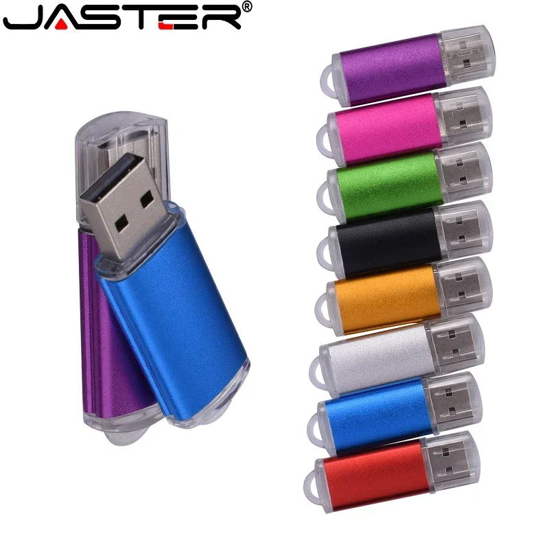 JASTER Mini Pen Drive USB Flash Drive 128 GB Pen Drive in metallo 64 GB Memory Stick ad alta velocità 32 GB Disco U in plastica 16 GB per laptop