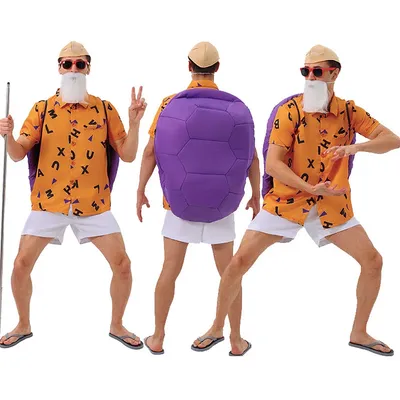 maestro Roshi Anime para hombres, Disfraces de Halloween para adultos, ropa de rendimiento para