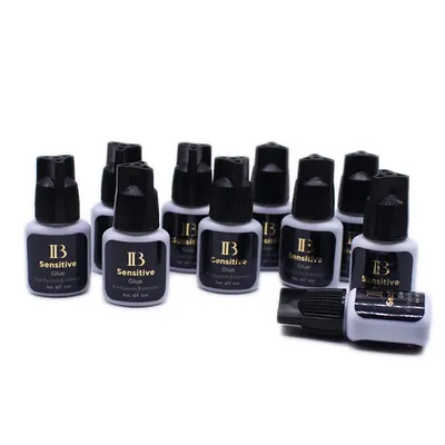 IB Sensitive Eyelash Extension Glue Korea 5ml Fast Drying Strong False Lash Glue Great Retention Low