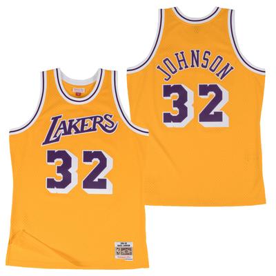Los Angeles Lakers Magic Johnson Hardwood Classics Home Swingman Trikot von Mitchell & Ness - Herren Image