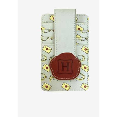 Women's Harry Potter Hogwarts Card Holder Wallet Button Snap Closure by Woman Within in Gray