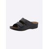 Pantolette FRANKEN-SCHUHE, Damen, Gr. 42, blau (dunkelblau), Lederimitat, sportlich, Schuhe