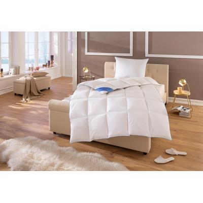 Daunenbettdecke HANSE BY RIBECO "Lina", weiß, B:200cm L:200cm, Füllung: 90% Daunen, 10% Federn, Bettdecken, Hochwertiges Naturprodukt Image