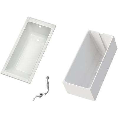 Badewanne OTTOFOND "Set Körpferformbadewanne", weiß, B:70cm H:58cm L:170cm T:70cm, Sanitäracryl, Badewannen, 1700/700 mm, Körperformbadewanne