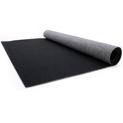 Läufer "PODIUM, Made in Belgium", schwarz, B:200cm H:2,6mm L:2400cm, Polypropylen (PP), PRIMAFLOR-IDEEN IN TEXTIL, Teppiche, Breite 200 cm, Nadelfilz, Uni-Farben, ideal für Veranstaltungen Image