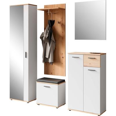 Garderoben-Set INOSIGN "Jakob", weiß (weiß, artisan eiche), Kastenmöbel-Sets Image
