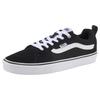 Sneaker VANS "Filmore", Gr. 42,5, schwarz-weiß (schwarz, weiß), Leder, Textil, sportlich, Schuhe Sneaker low Skaterschuh
