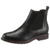 Chelseaboots TAMARIS, Damen, Gr. 42, schwarz, Leder, klassisch, Schuhe, Blockabsatz,Businessschuh,Bequemschuh, klassischer Look, schmale Form