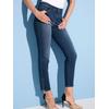 Stretch-Jeans ASCARI, Damen, Gr. 22, Kurzgrößen, blau (blau, schwarz), 50% Baumwolle, 40% Lyocell, 7% Elastomultiester, 3% Elasthan, unifarben, lang, Jeans