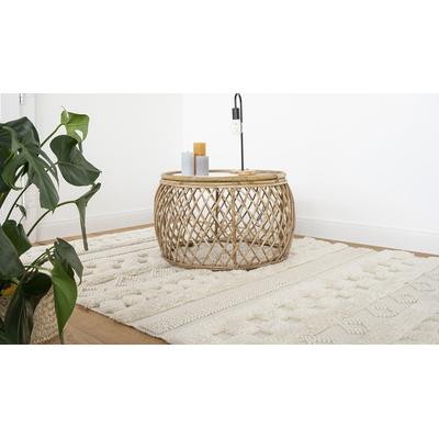 Wollteppich ME GUSTA "Bohist 125", beige (natur), B:120cm H:20mm L:180cm, Wolle, Teppiche Image
