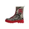 Stiefelette DOGO "Gisele Schnürstiefel Boots Good Boy Damen Stiefeletten", Damen, Gr. 40, Normalschaft, schwarz, Lederimitat, Schuhe Boots Schnürboots, Handgefertigt
